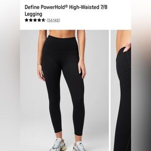 Fabletics high waisted 7/8 leggings - NWT - size small - black